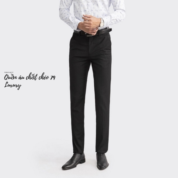 [Có Bigsize] Quần âu nam chất vải chéo 79 Luxury cao cấp siêu bền form slim fit QA79 - Hình ảnh 4