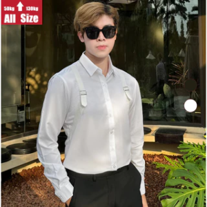 [ Có Bigsize ] Áo sơ mi nam dài tay 2 dây luxury SM2D