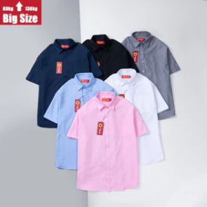 [ Bigsize ] Áo sơ mi ngắn tay office chất oxford có túi ngực cao cấp SMOX3